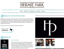 Tablet Screenshot of hermitparkhotel.com.au